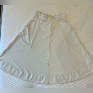 Banana republic cream A-line skirt